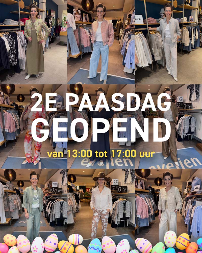 2e Paasdag geopend van 13.00 tot 17.00 uur